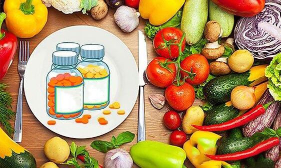 Vitaminele produselor pentru a crește potența